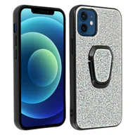 Etui i futerały do telefonów - Etui na iPhone 12 Mini Bi-materiał Błyszczący Dostosowany pierścień podtrzymujący - srebrny - miniaturka - grafika 1