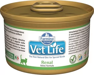 Farmina Vet Life Renal Cat 85g 22685-uniw - Mokra karma dla psów - miniaturka - grafika 1