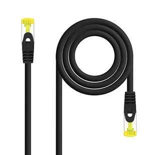 Monkey Ladder kabel sieciowy Ethernet RJ45 LSZH Cat.6A SFTP, AWG26, 100% miedzi, bez alogenów, czarny, 2.0mts - Kable miedziane - miniaturka - grafika 1