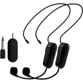 Mikrofony komputerowe - System bezprzewodowy MUSICMATE MM-700 EchoDual Czarny - miniaturka - grafika 1