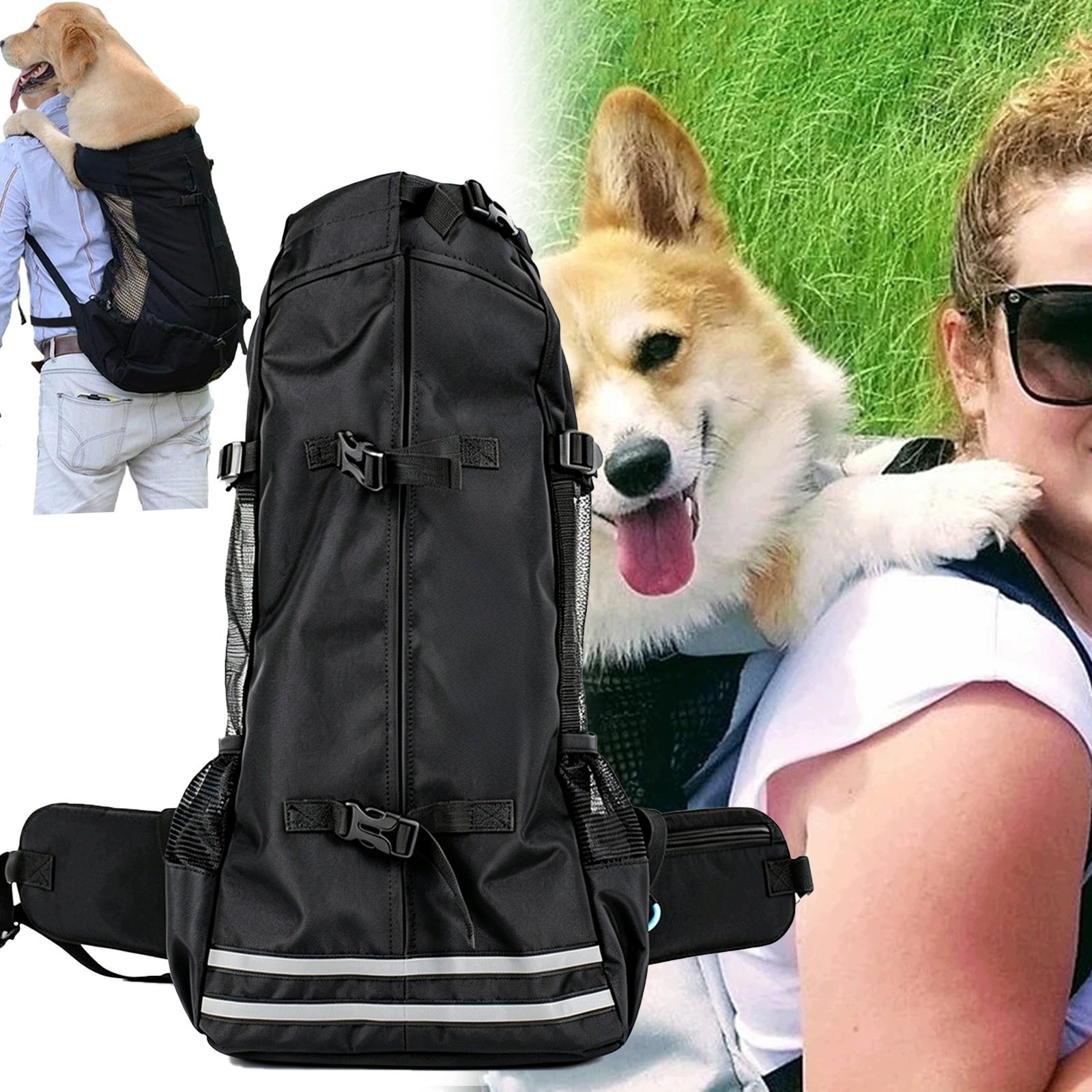 Plecak L Transporter Dla Psa Pupila, Torba Podróżna Do Noszenia 5-10KG, L