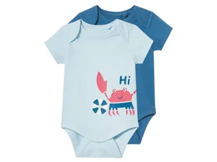 Lupilu Body niemowlęce 2 sztuki Jasnoniebieski/niebieski 62/68 - Body dla niemowląt Lupilu Body niemowlęce 2 sztuki Jasnoniebieski/niebieski 62/68 - Body dla niemowląt - miniaturka - grafika 1
