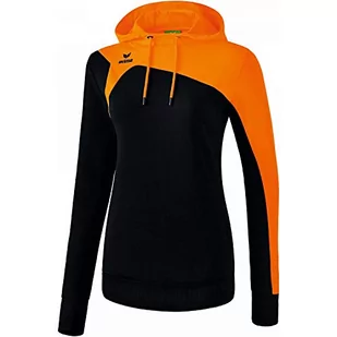 Erima Erima Club 1900 2.0 bluza damska z kapturem czarny czarny, pomarańczowy 36 1070728 - Bluzy damskie - miniaturka - grafika 1