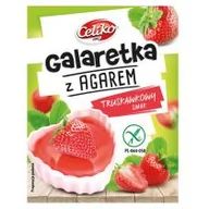Galaretki - Celiko Galaretka z agarem o smaku truskawkowym 45 g - miniaturka - grafika 1
