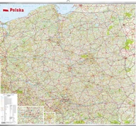 Atlasy i mapy - praca zbiorowa Polska Mapa ścienna 1:650 000 - miniaturka - grafika 1