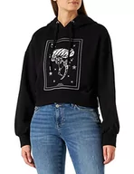 Bluzy damskie - PINKO Damska bluza Mogliano 1 z bawełny, Z99_czarna limuzyna, S - miniaturka - grafika 1