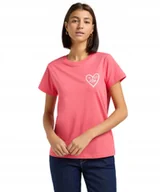 Koszulki i topy damskie - T-shirt Lee SMALL LOGO TEE 112363641 Lychee XS - miniaturka - grafika 1