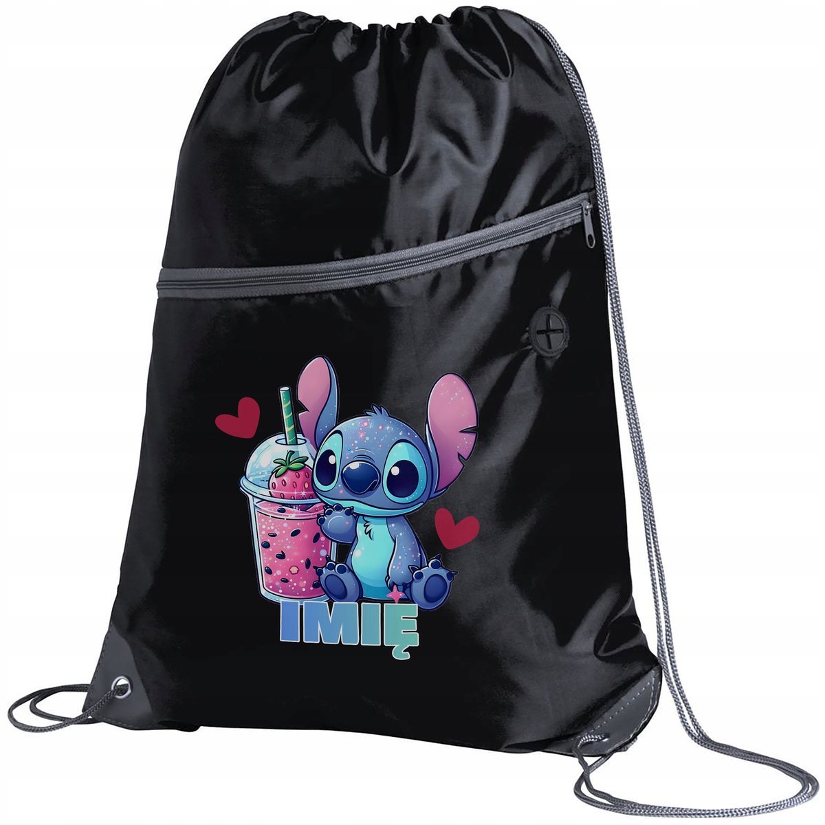 WOREK PLECAK SZKOLNY NA BUTY DO SZKOŁY PRZEDSZKOLA STICH STITCH ANGEL IMIĘ