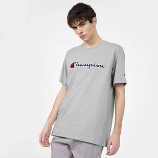 Męski t-shirt z nadrukiem CHAMPION ROCHESTER Crewneck T-shirt - szary - Koszulki sportowe męskie - miniaturka - grafika 1