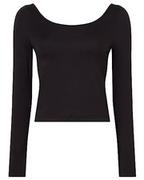 Koszule damskie - Calvin Klein Damska koszula z okrągłym dekoltem, Czarny, XS - miniaturka - grafika 1