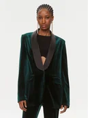 Marynarki i żakiety damskie - KARL LAGERFELD Marynarka 240W1408 Zielony Regular Fit - miniaturka - grafika 1