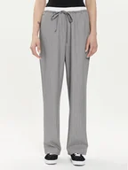 Spodnie sportowe damskie - ONLY Spodnie materiałowe Tille 15339242 Szary Straight Fit - miniaturka - grafika 1