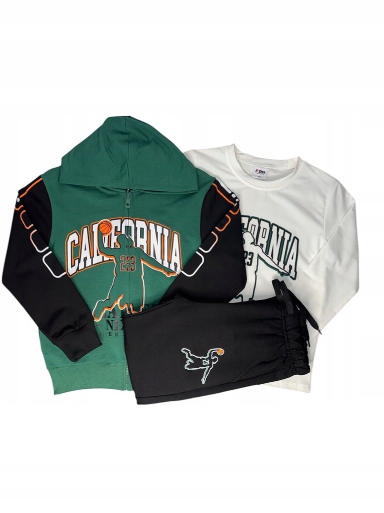 dres chłopięcy komplet dresowy 3 elementy 170/176 - 16 lat California