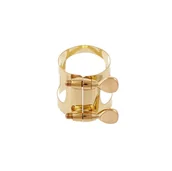 Instrumenty dęte - Ligaturka do saksofonu tenorowego Yamaha złota - miniaturka - grafika 1