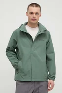 Kurtki i kamizelki sportowe męskie - Jack Wolfskin kurtka outdoorowa Stormy Point kolor zielony - miniaturka - grafika 1