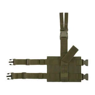 Panel udowy BRANDIT Molle Leg Panel olive greeen - Amunicja i osprzęt ASG - miniaturka - grafika 1