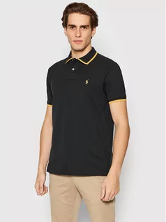 Koszulki męskie - Ralph Lauren Polo Polo 710857273001 Czarny Slim Fit - grafika 1