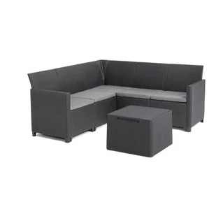 Zestaw mebli ogrodowych KETER Marie Corner 5 256703 Grafitowy - Meble ogrodowe Zestaw mebli ogrodowych KETER Marie Corner 5 256703 Grafitowy - Meble ogrodowe - miniaturka - grafika 1