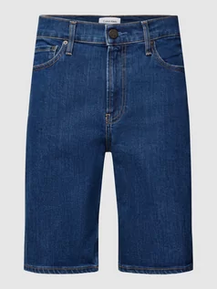 Spodenki męskie - Szorty jeansowe o kroju slim fit z 5 kieszeniami - grafika 1