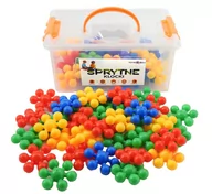 Klocki - Sprytne Klocki. Kwiatki Konstrukcyjne 58 Elementów Toys4Edu - miniaturka - grafika 1