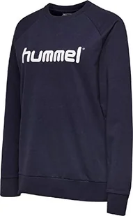 Hummel Damska bluza z logo Hmlgo Cotton niebieski morski M 203519-7026 - Bluzy damskie - miniaturka - grafika 1