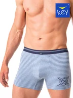 Majtki męskie - SZORTY KEY MXH-629 A24 PA (kolor niebieski-paski, rozmiar M) - miniaturka - grafika 1