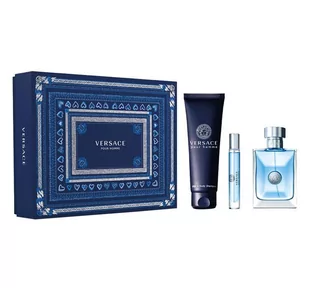 Versace Pour Homme zestaw EDT 100 ml + EDT 10 ml + żel pod prysznic 150 ml dla mężczyzn - Zestawy perfum męskich - miniaturka - grafika 1