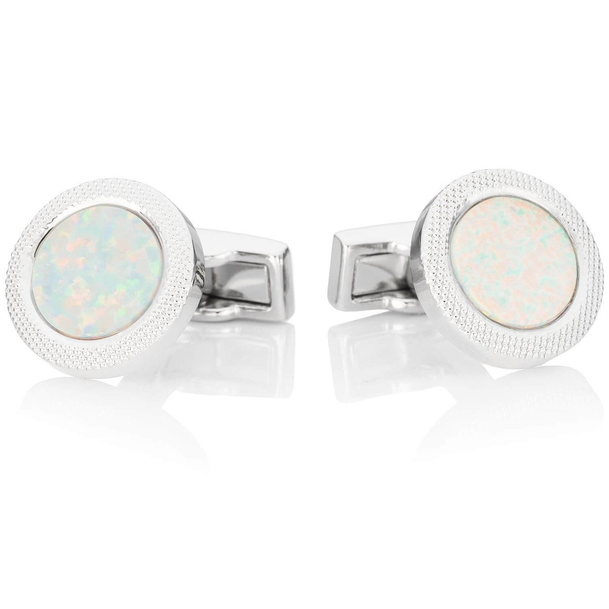 Spinki do mankietów z syntetycznym opalem SD-1120