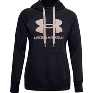 Kurtki i kamizelki sportowe damskie - Damska bluza treningowa UNDER ARMOUR Rival Fleece Logo Hoodie - miniaturka - grafika 1