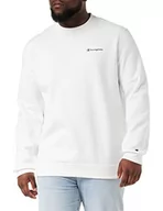 Bluzy męskie - Champion Legacy Classic Small Logo Crewneck Bluza męska, biały, XS - miniaturka - grafika 1
