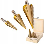 Wiertła - WIERTŁO STOŻKOWE WIERTŁA OTWORNICE ZESTAW HSS - miniaturka - grafika 1