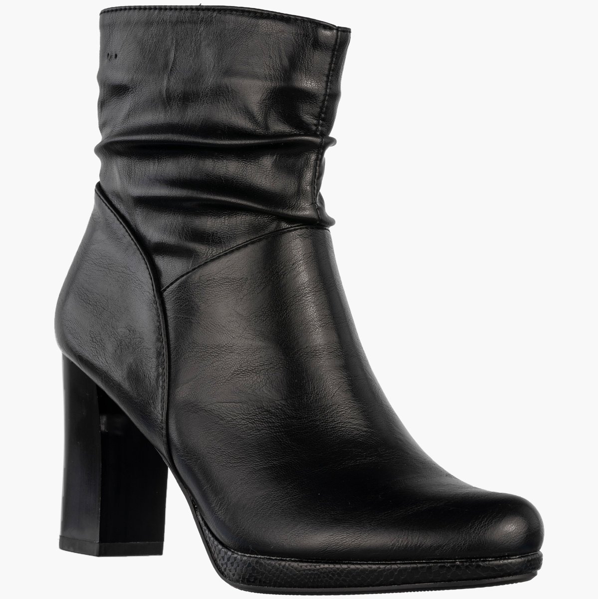 Botki Damskie Ekoskóra Buty Na Słupku Eleganckie Czarne Jezzi Czarny 37