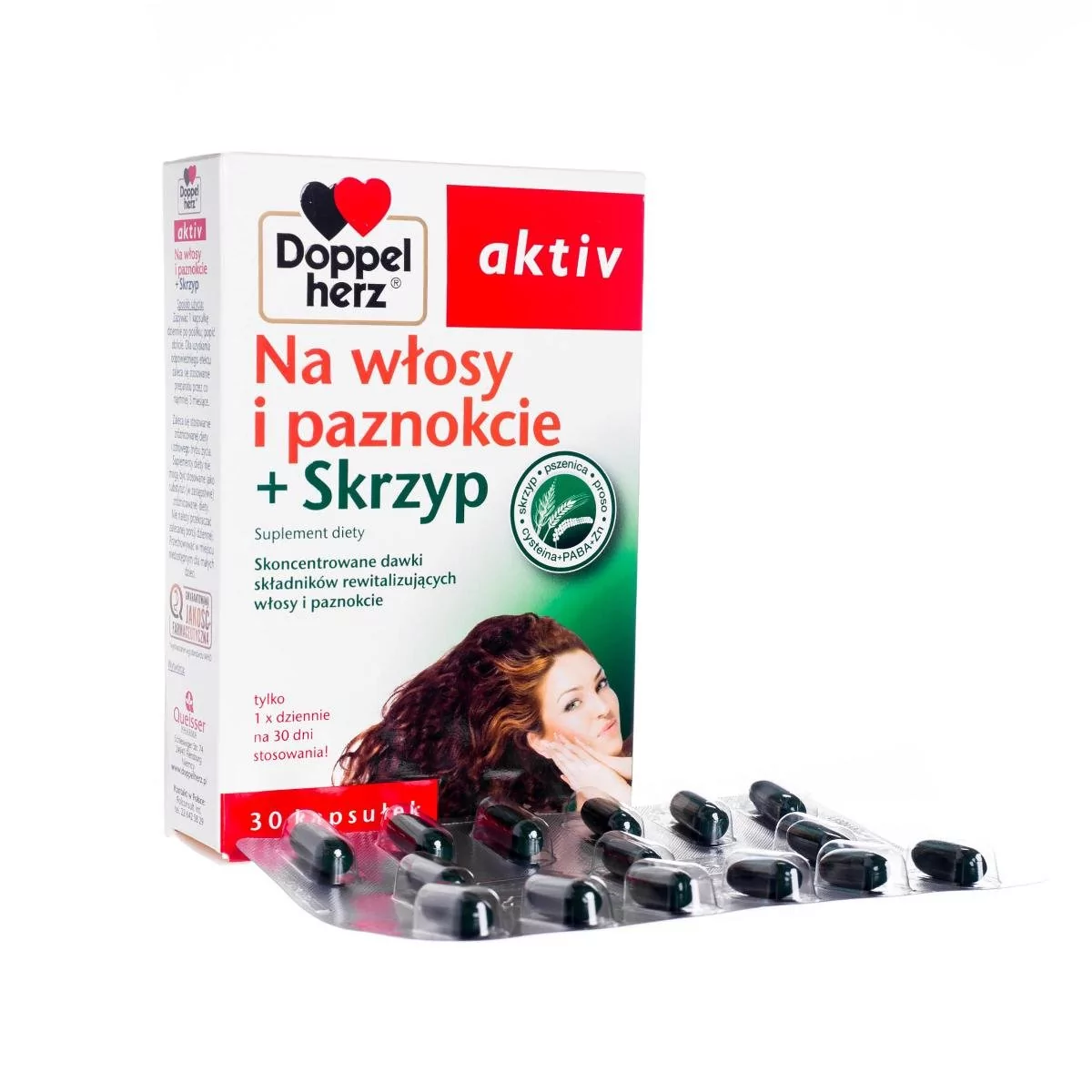 Queisser Pharma Doppelherz Aktiv Na Włosy i Paznokcie + Skrzyp 30 szt.