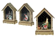 Zabawki kreatywne - Ozdoba świąteczna drewniana ze światłem MIX - miniaturka - grafika 1