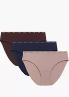 Majtki damskie - FIGI ATLANTIC 3CLP-010 JZ25 BRO/BEZC/GRA (kolor brąz- beż ciemny- granat, rozmiar XL) - miniaturka - grafika 1