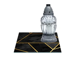 SZKLANA PODSTAWKA POD ZNICZE Z DEDYKACJĄ 35x35cm Elegancja 361g - Lampiony i znicze SZKLANA PODSTAWKA POD ZNICZE Z DEDYKACJĄ 35x35cm Elegancja 361g - Lampiony i znicze - miniaturka - grafika 1
