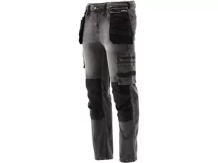 SPODNIE ROBOCZE MONTERSKIE STRETCH JEANS STEEL GREY ROZM. L/XL - Odzież robocza - miniaturka - grafika 1