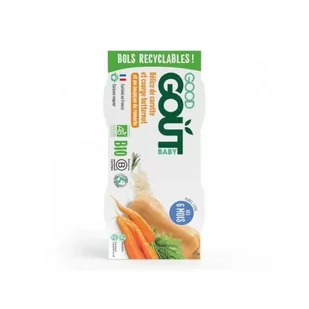 Good Gout BIO Puree z dyni piżmowej i marchewki, 2x190g - Dania dla dzieci - miniaturka - grafika 1
