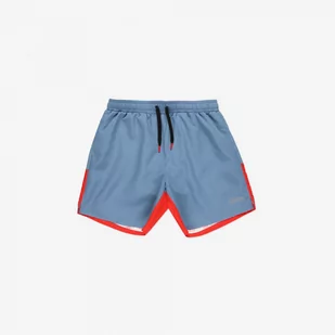 Męskie spodenki plażowe Prosto Shorts Allo - niebieskie - PROSTO - Spodnie sportowe męskie - miniaturka - grafika 1