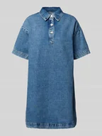 Sukienki - Sukienka jeansowa o linii A z czystej bawełny model ‘KENYA’ - miniaturka - grafika 1