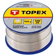Akcesoria do lutowania - TOPEX Lut cynowy 60% Sn drut 0.7mm 100 g - miniaturka - grafika 1