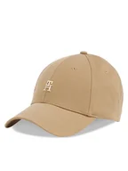 Czapki damskie - Tommy Hilfiger Czapka z daszkiem Elevated Chic Cap AW0AW17128 Khaki - miniaturka - grafika 1