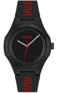 Zegarki męskie - Zegarek Męski Hugo Lit For Him Black 1530343 + BOX - miniaturka - grafika 1