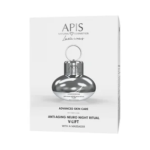 Apis Advanced Skin Care, przeciwzmarszczkowy neuro-rytuał V-LIFT na noc z masażerem, 50 ml - Serum do twarzy Apis Advanced Skin Care, przeciwzmarszczkowy neuro-rytuał V-LIFT na noc z masażerem, 50 ml - Serum do twarzy - miniaturka - grafika 1