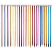 Pasmanteria - Druty do robienia na drutach  28 szt. aluminiowe zestaw do robienia na drutach - miniaturka - grafika 1