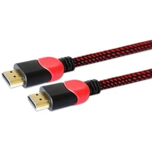 SAVIO Kabel GCL-01 (HDMI M - HDMI M; 1,8m; kolor czarno-czerwony) GCL-01 - Kable - miniaturka - grafika 1