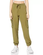 Spodnie damskie - Urban Classics Damskie spodnie z wiskozy Twill Cargo Pants klasyczne spodnie damskie - miniaturka - grafika 1