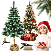 Choinki - Choinka sztuczna 180cm Sosna Ośnieżona na pniu Heckermann - miniaturka - grafika 1