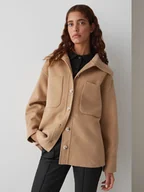Kurtki damskie - OPUS Kurtka przejściowa "Josia" w kolorze jasnobrązowym - miniaturka - grafika 1
