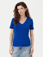 Koszulki i topy damskie - Tommy Hilfiger T-Shirt New Cody WW0WW40584 Niebieski Slim Fit - miniaturka - grafika 1